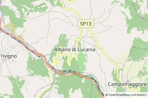 Mapa Albano di Lucania