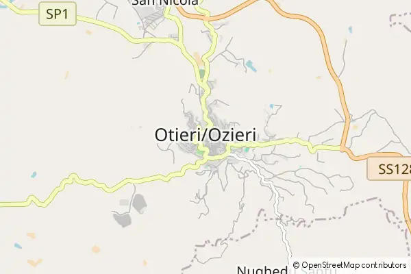 Mapa Ozieri