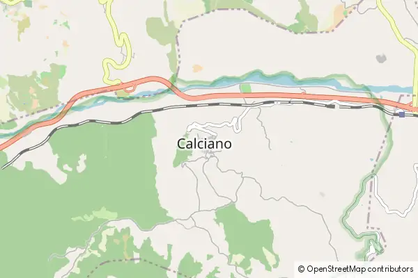 Mapa Calciano