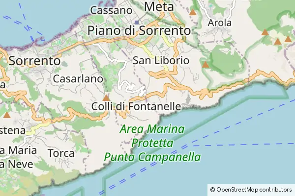 Mapa Colli di Fontanelle