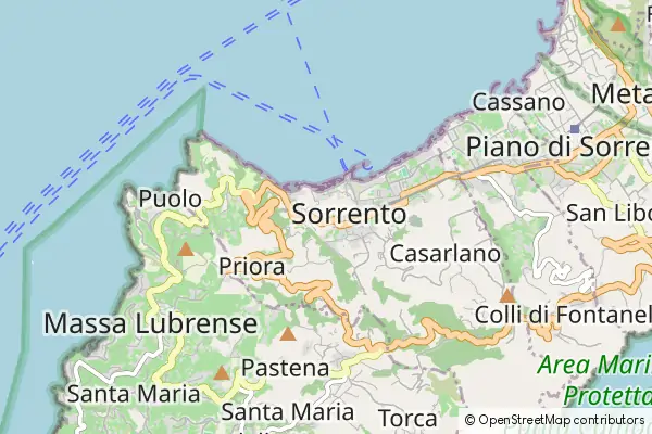 Mapa Sorrento