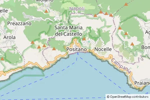 Mapa Positano