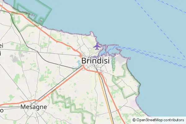 Mapa Brindisi