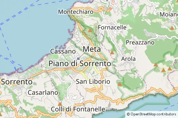 Mapa Piano di Sorrento