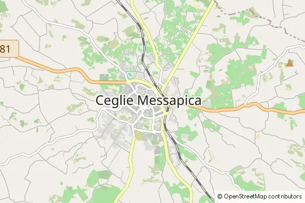 Mapa Ceglie Messapica