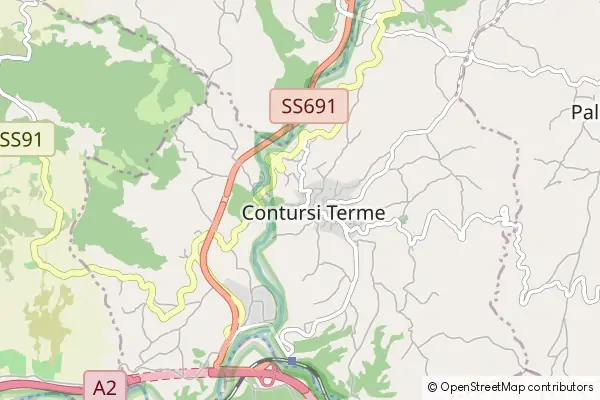 Mapa Contursi Terme