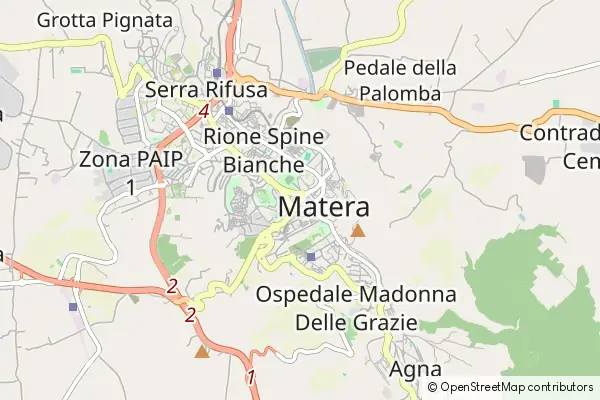 Mapa Matera