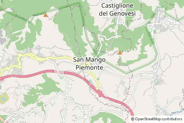 Mapa San Mango Piemonte