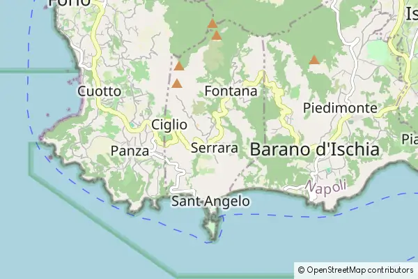 Mapa Serrara Fontana