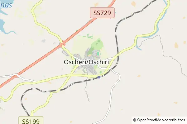 Mapa Oschiri