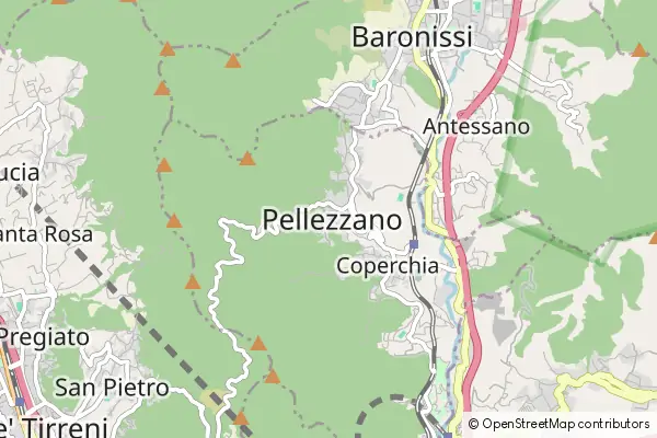 Mapa Pellezzano