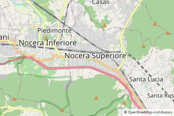 Mapa Nocera Superiore