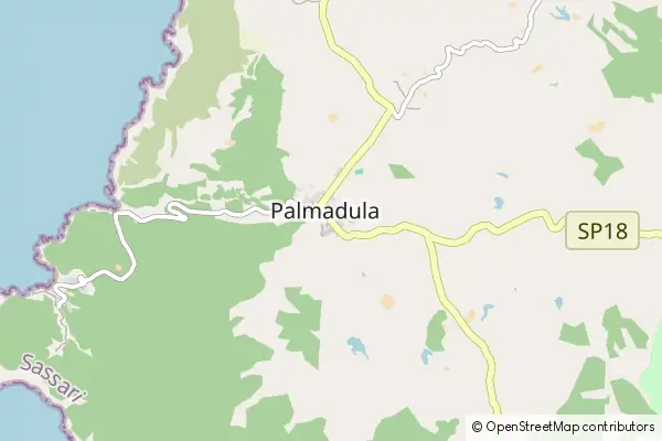 Mapa Palmadula