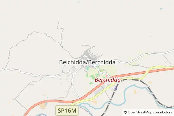 Mapa Berchidda