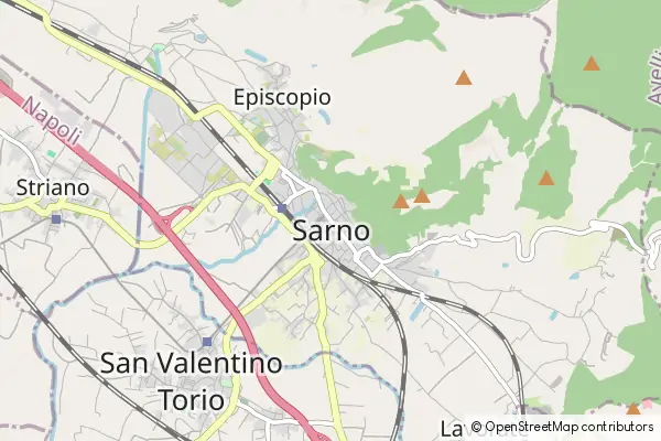 Mapa Sarno