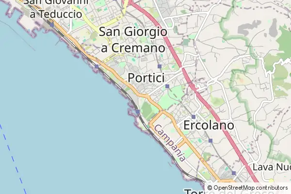 Mapa Portici