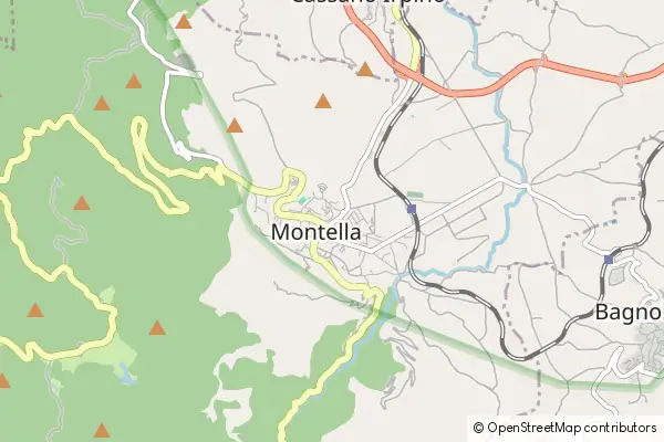 Mapa Montella