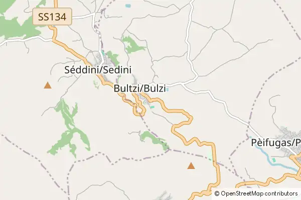 Mapa Bulzi