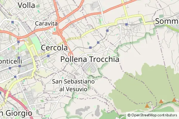 Mapa Pollena Trocchia