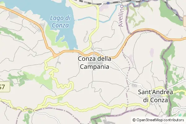 Mapa Conza della Campania