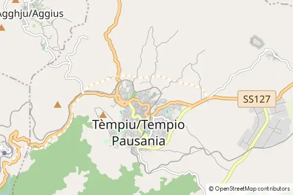 Mapa Tempio Pausania