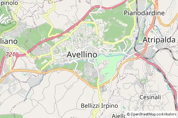 Mapa Avellino