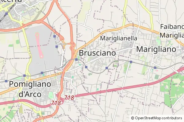 Mapa Brusciano