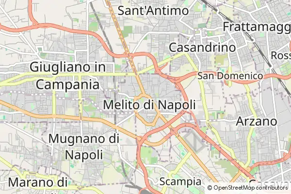 Mapa Melito di Napoli