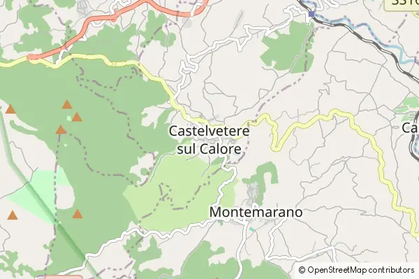 Mapa Castelvetere sul Calore