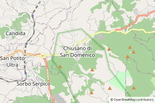 Mapa Chiusano di San Domenico