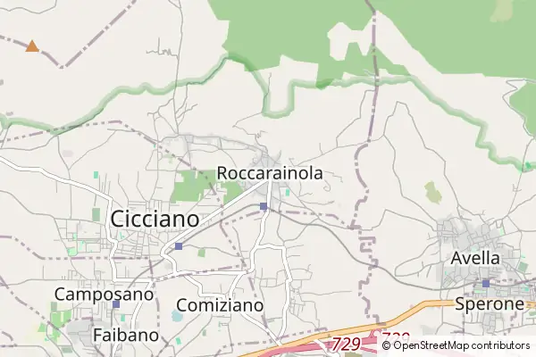 Mapa Roccarainola