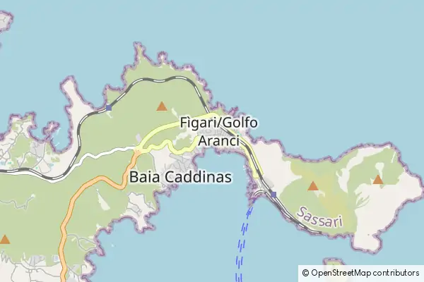 Mapa Golfo Aranci