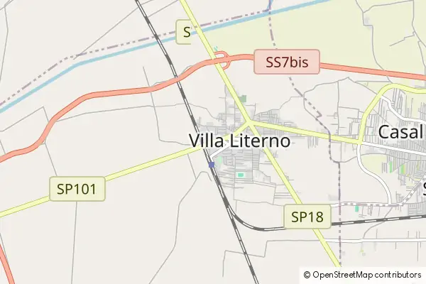 Mapa Villa Literno