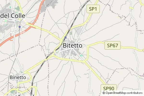 Mapa Bitetto