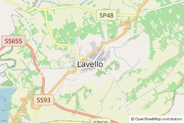 Mapa Lavello