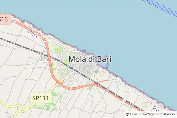 Mapa Mola di Bari