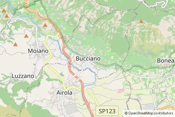 Mapa Bucciano