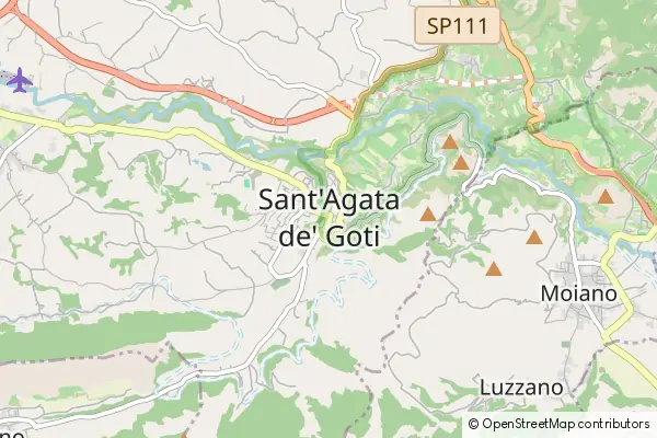 Mapa Sant'Agata de' Goti