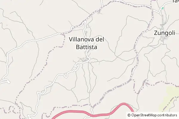 Mapa Villanova del Battista