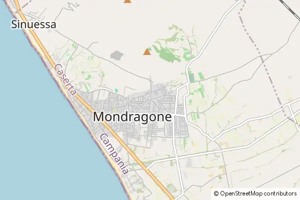 Mapa Mondragone