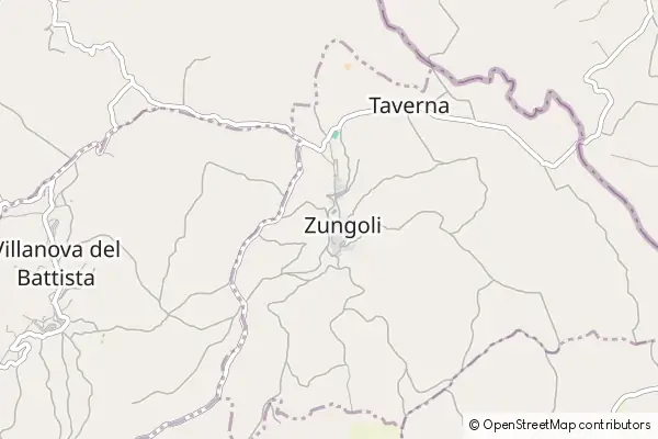 Mapa Zungoli