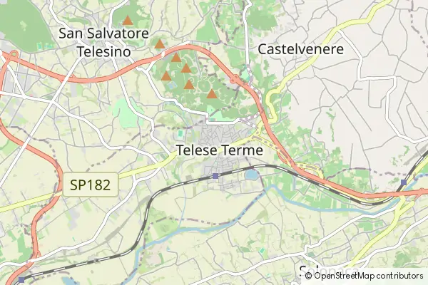 Mapa Telese Terme