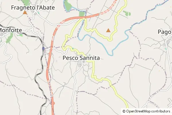 Mapa Pesco Sannita