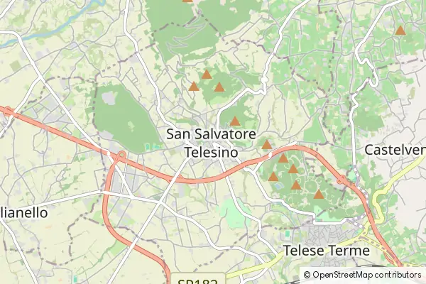 Mapa San Salvatore Telesino