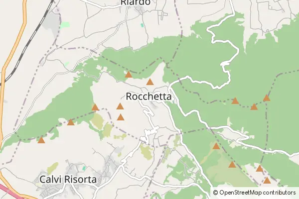 Mapa Rocchetta e Croce