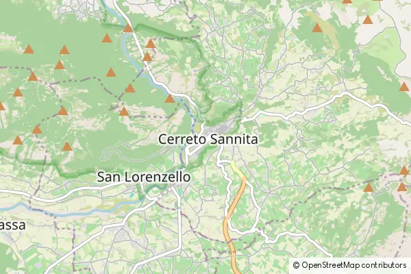 Mapa Cerreto Sannita