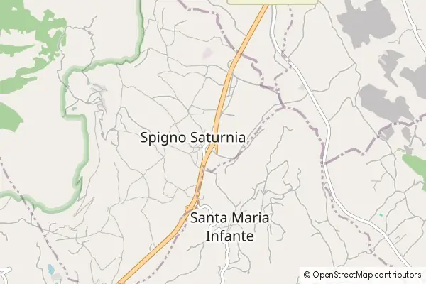 Mapa Spigno Saturnia