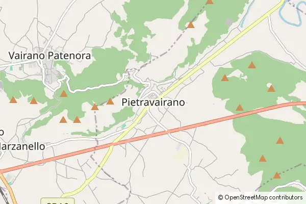 Mapa Pietravairano