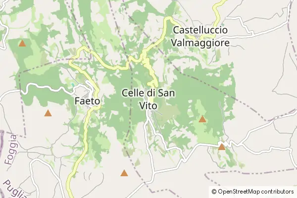 Mapa Celle di San Vito