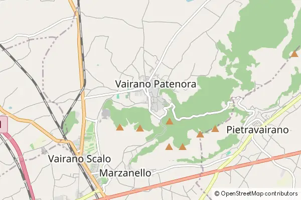 Mapa Vairano Patenora